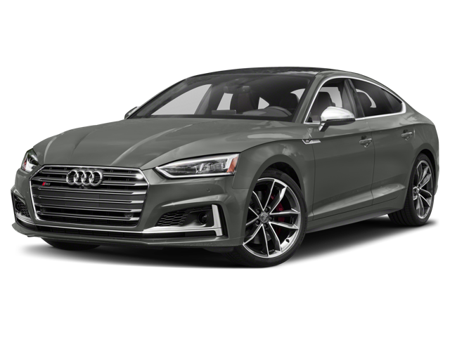 2019 Audi S5 Sportback Prestige in Black — front three-quarter view