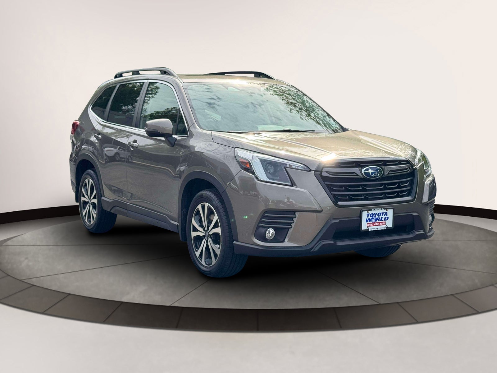 2023 Subaru Forester Limited CVT in Brown — front three-quarter view