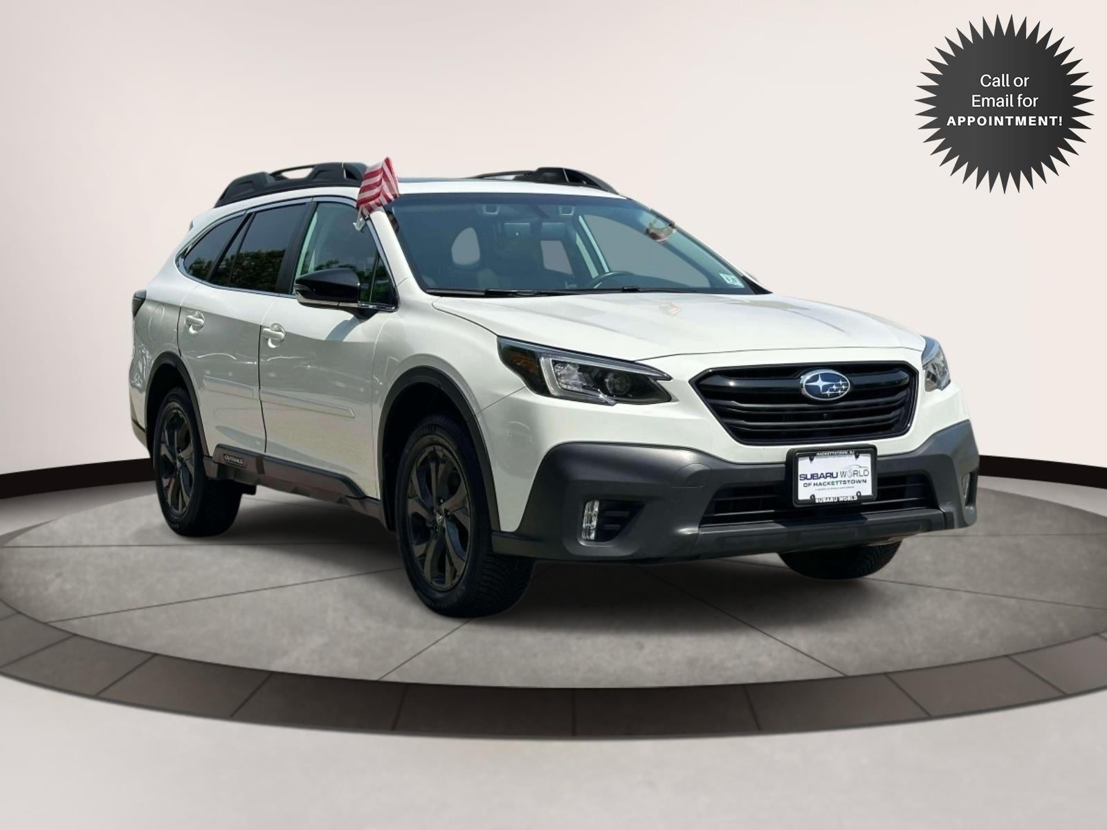 2022 Subaru Outback Onyx Edition XT CVT in White — front three-quarter view