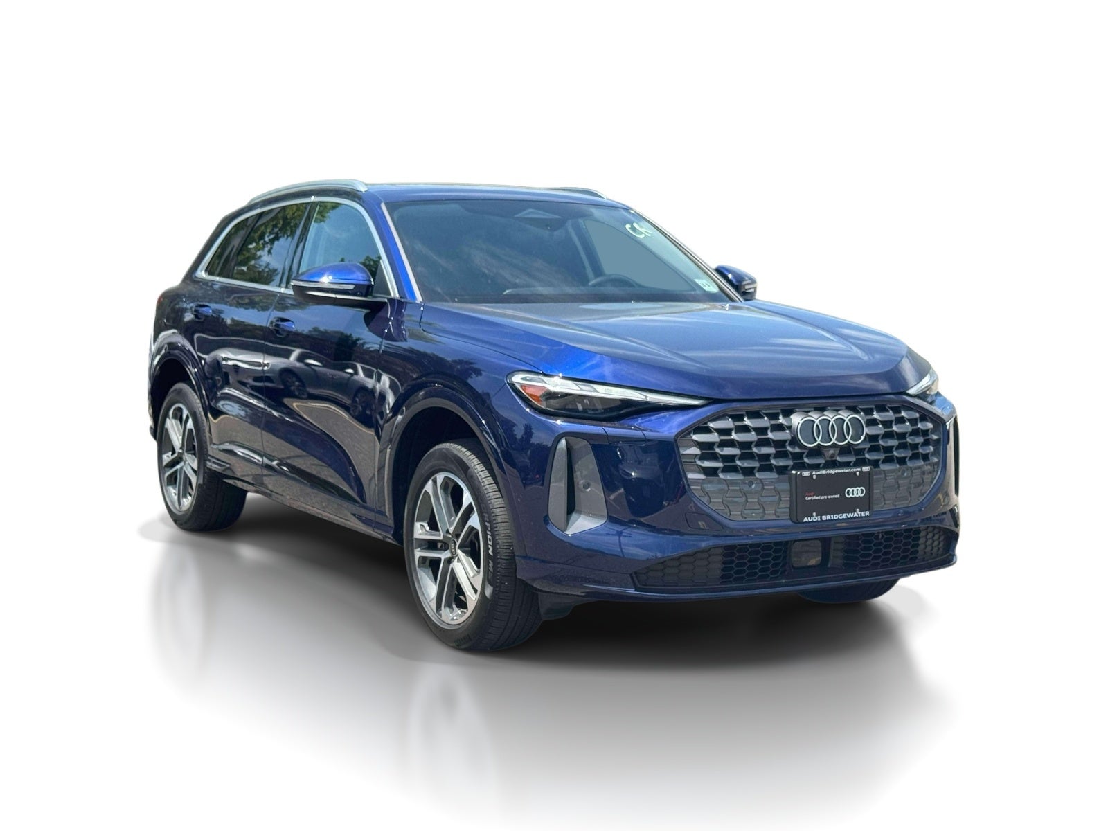 2025 Audi Q5 Premium 2.0 TFSI quattro in Blue — front three-quarter view