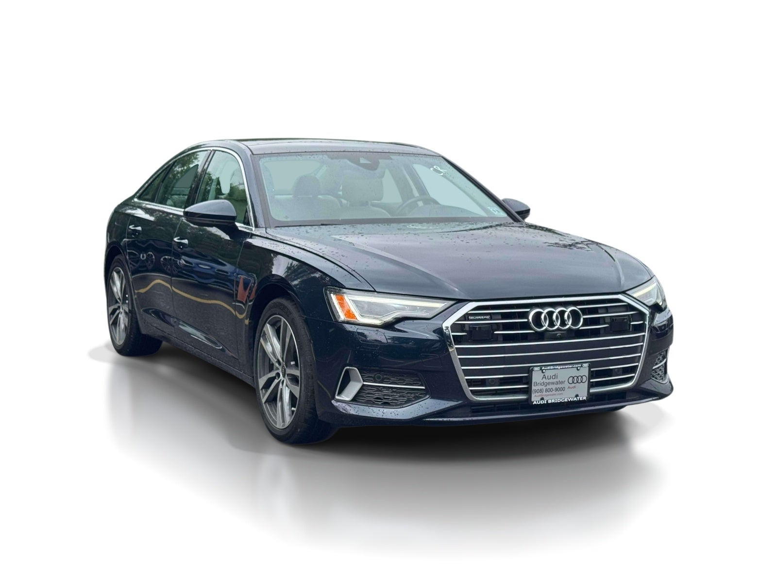 2023 Audi A6 Sedan Premium Plus 45 TFSI quattro in Blue — front three-quarter view